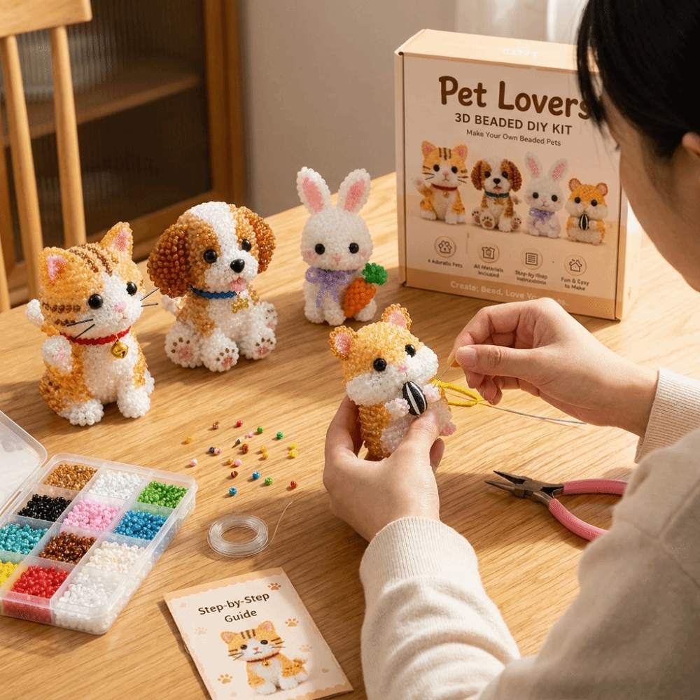 Embroidery Kit Set - Kit de bordado de cuentas de