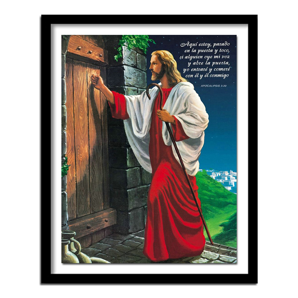 Embroidery Jesus - 5d diy diamante bordado Jesús golpeo