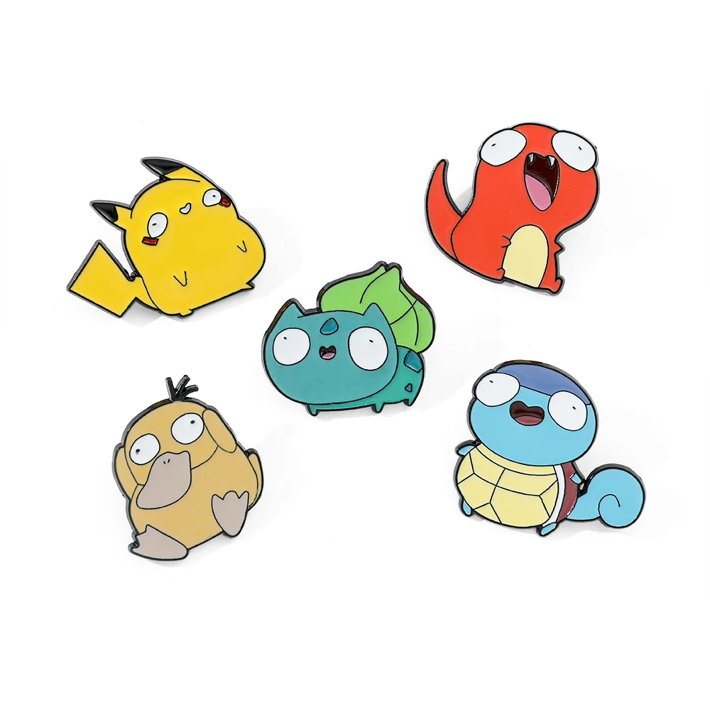Embroidery Wallpaper - 5 Broches de Dibujos Animados Personalizados
