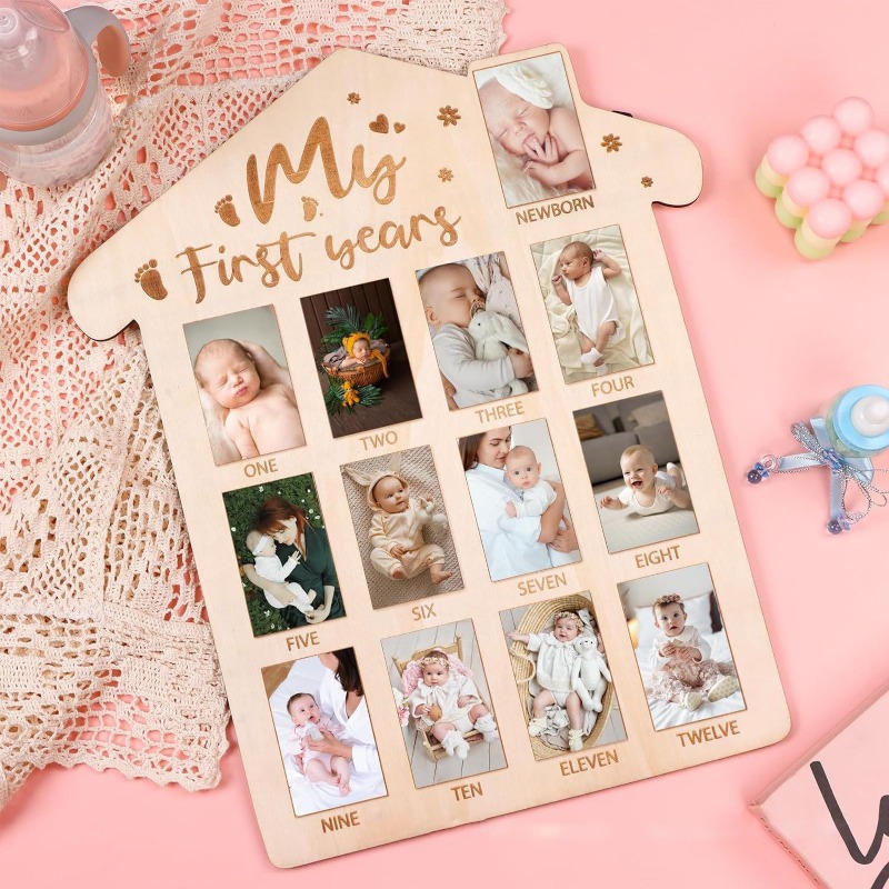 Frame Display Wood - Marco de fotos conmemorativo de madera