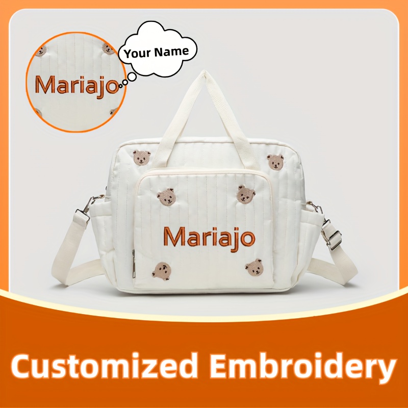 Embroidery Fonts - 1 bolsa de viaje con diseño
