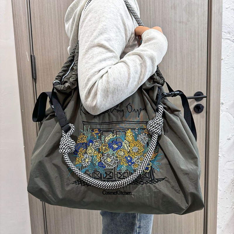Embroidery Paper - Bolso bandolera de nailon de gran