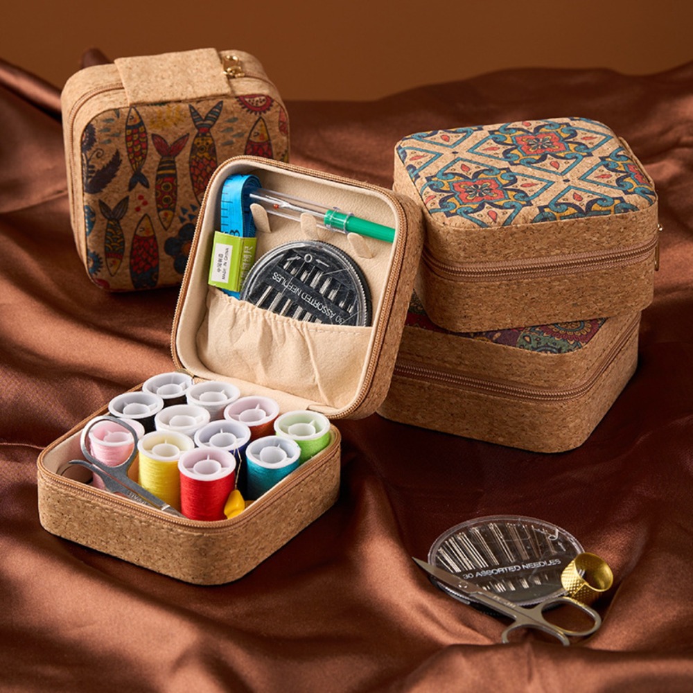 Embroidery Kit Set - Kit de Costura Vintage de Corcho