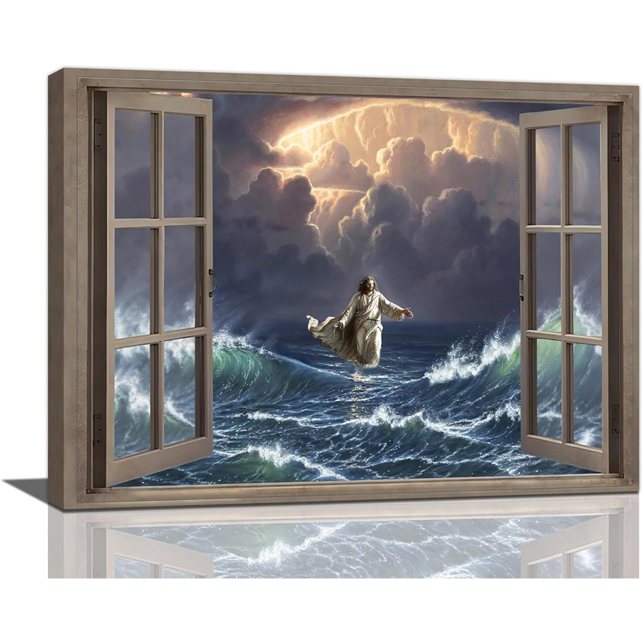 Embroidery Jesus - Kit de pintura de diamantes de