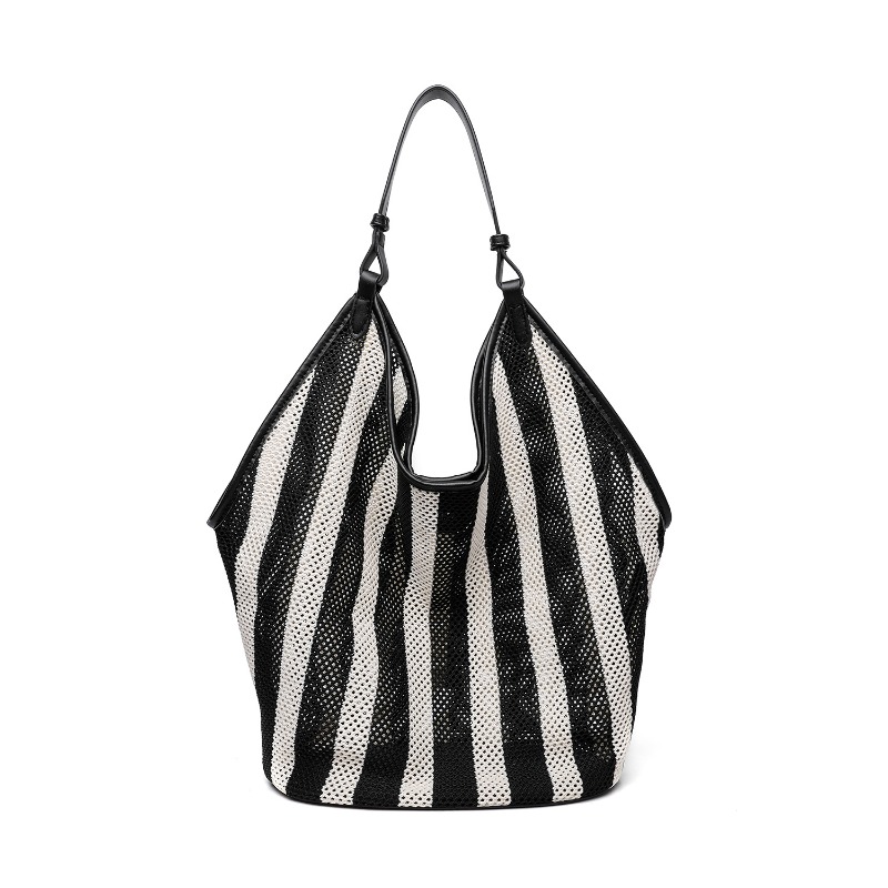Bolso Tote Grande a Rayas Teji - Embroidery Kit Pouch reseña y precio