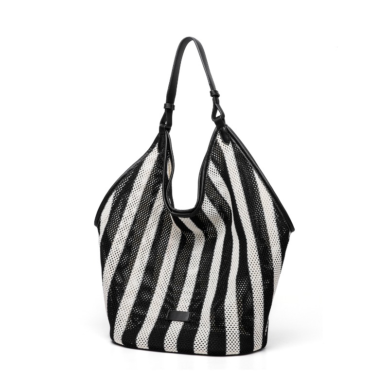 Bolso Tote Grande a Rayas Teji - Embroidery Kit Pouch reseña y precio