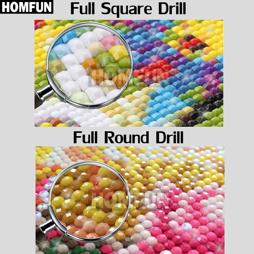 HOMFUN-pintura de diamante red - Embroidery Jesus reseña y precio