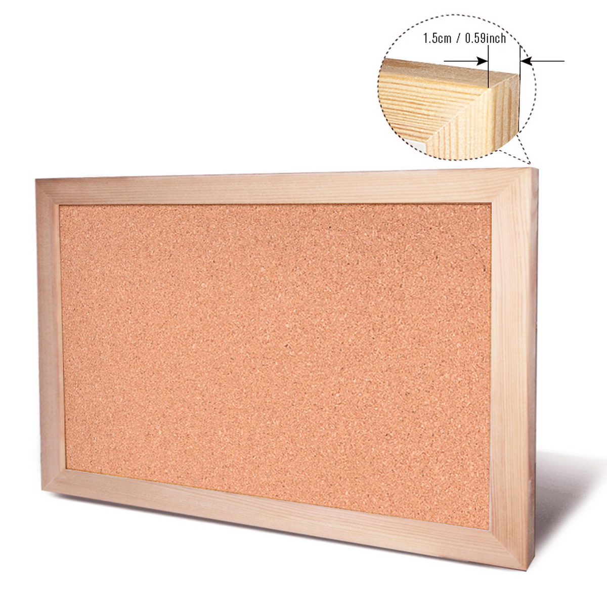 Tablero de mensajes con marco  - Frame Display Wood reseña y precio