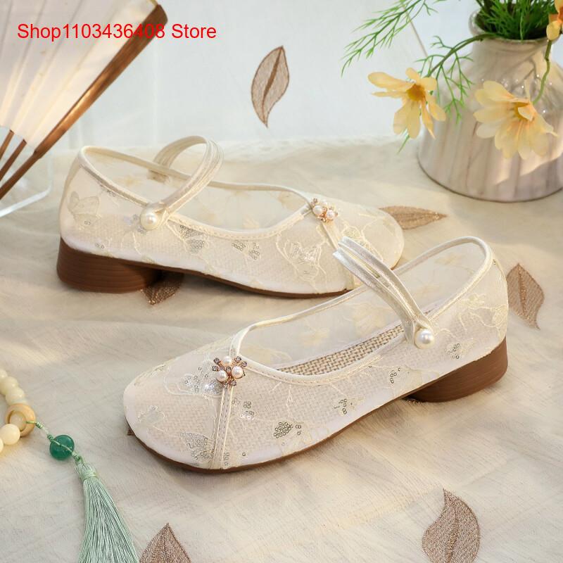 Nuevos Zapatos de Malla con Ta - Embroidery Shoes reseña y precio