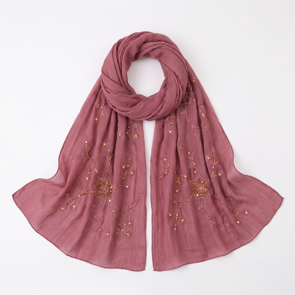 Pañuelo Hijab de Moda con Bord - Embroidery Wedding reseña y precio