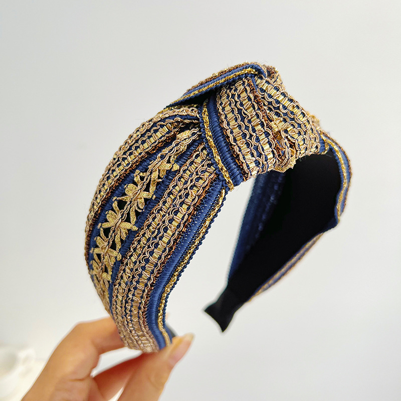 Diadema con nudo brillante dor - Embroidery Gold reseña y precio