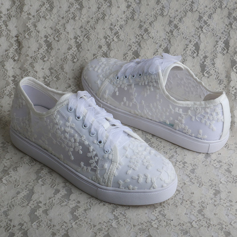 Zapatillas blancas Wedopus par - Embroidery Shoes reseña y precio