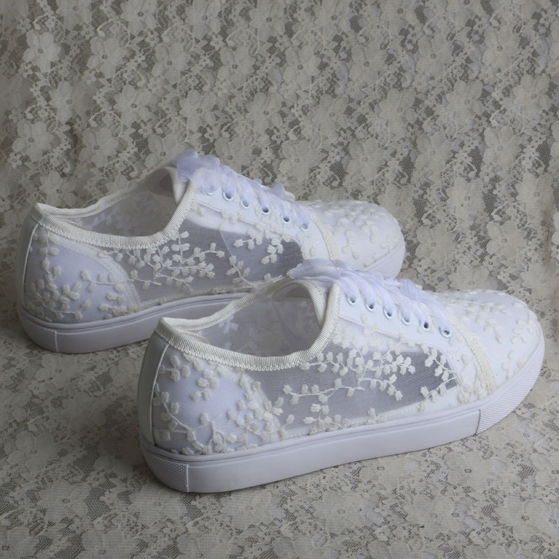 Zapatillas blancas Wedopus par - Embroidery Shoes reseña y precio
