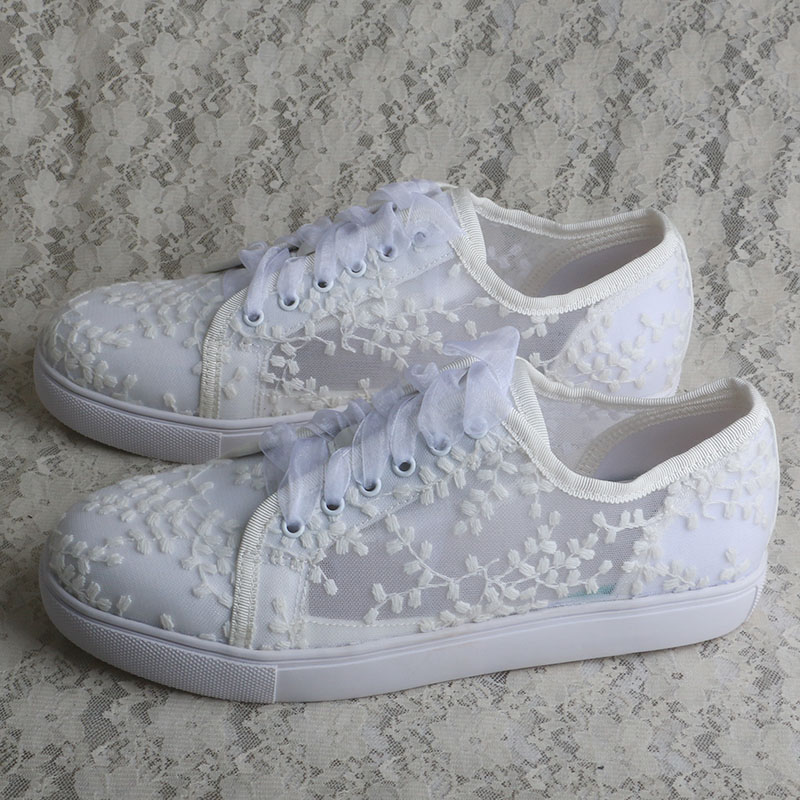 Zapatillas blancas Wedopus par - Embroidery Shoes reseña y precio