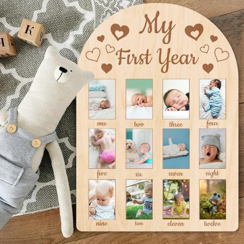 Marco de fotos conmemorativo d - Frame Display Wood reseña y precio