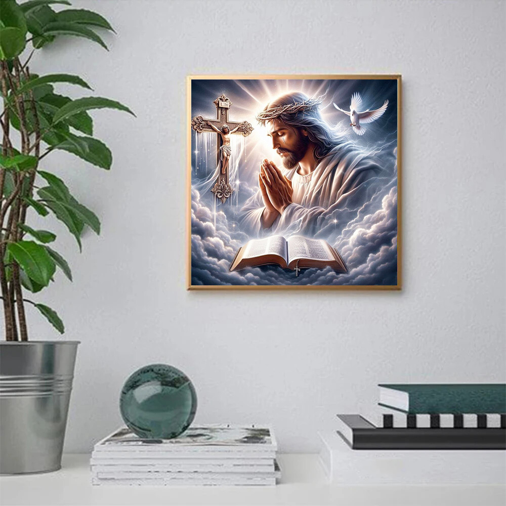 1 pieza de pintura de diamante - Embroidery Jesus reseña y precio