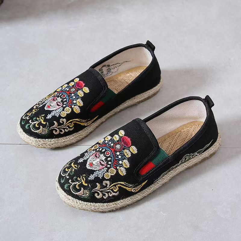 Zapatos de tela bordados con s - Embroidery Shoes reseña y precio