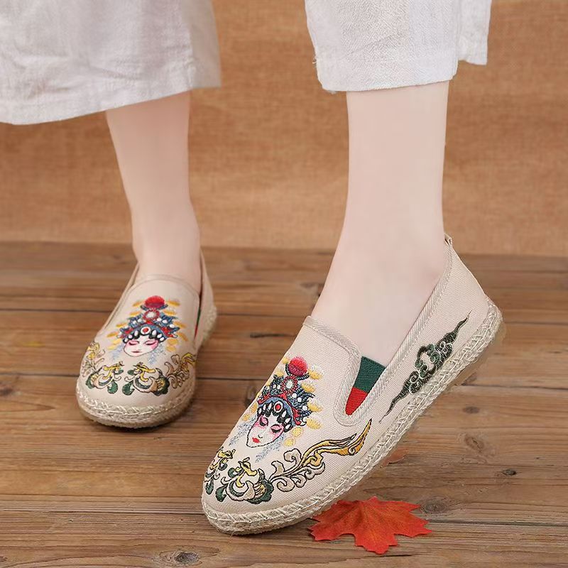 Zapatos de tela bordados con s - Embroidery Shoes reseña y precio