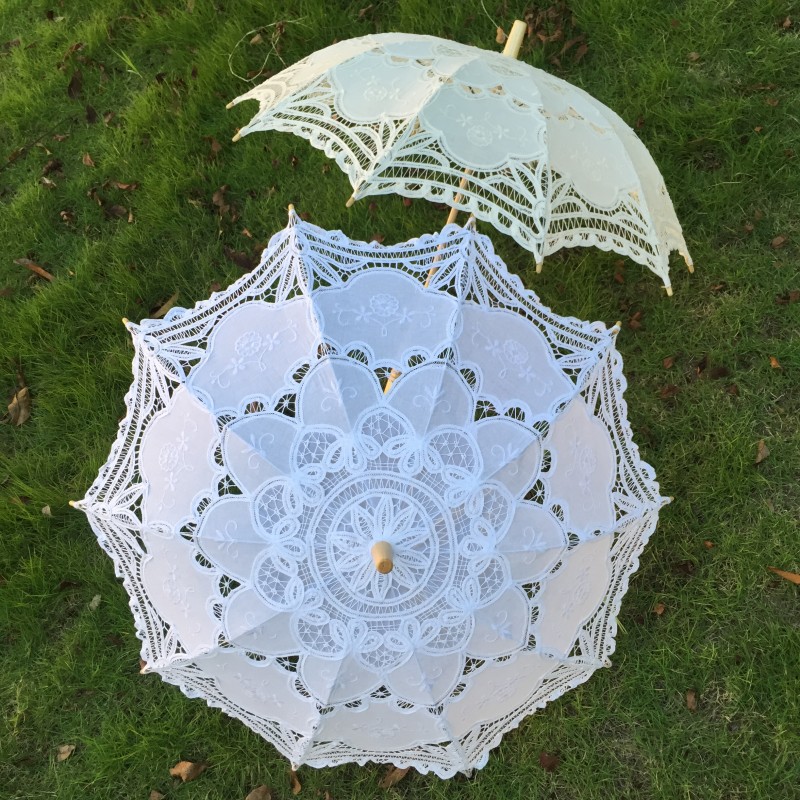Nuevo Paraguas de Encaje Vinta - Embroidery Wedding reseña y precio