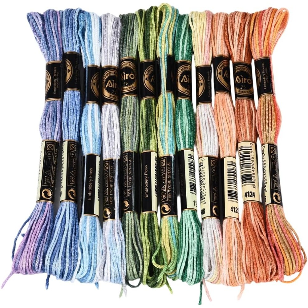 12 rollos de hilo de bordar de - Embroidery Stitches reseña y precio