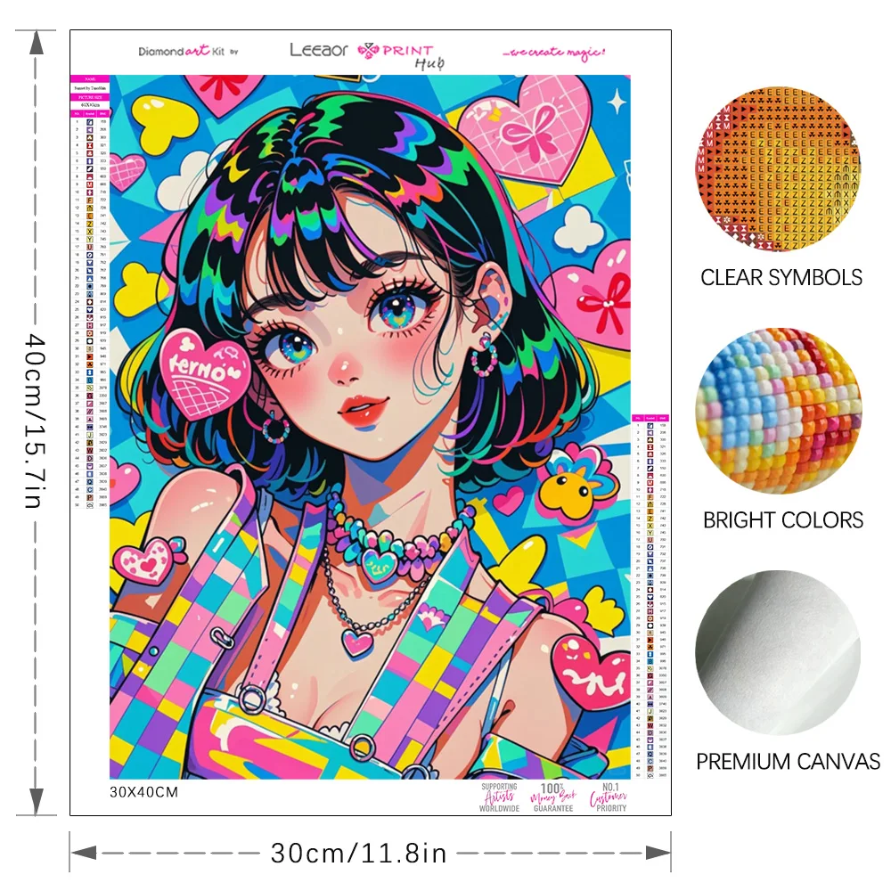 Pintura de diamante de neón pa - Embroidery Kit Set reseña y precio