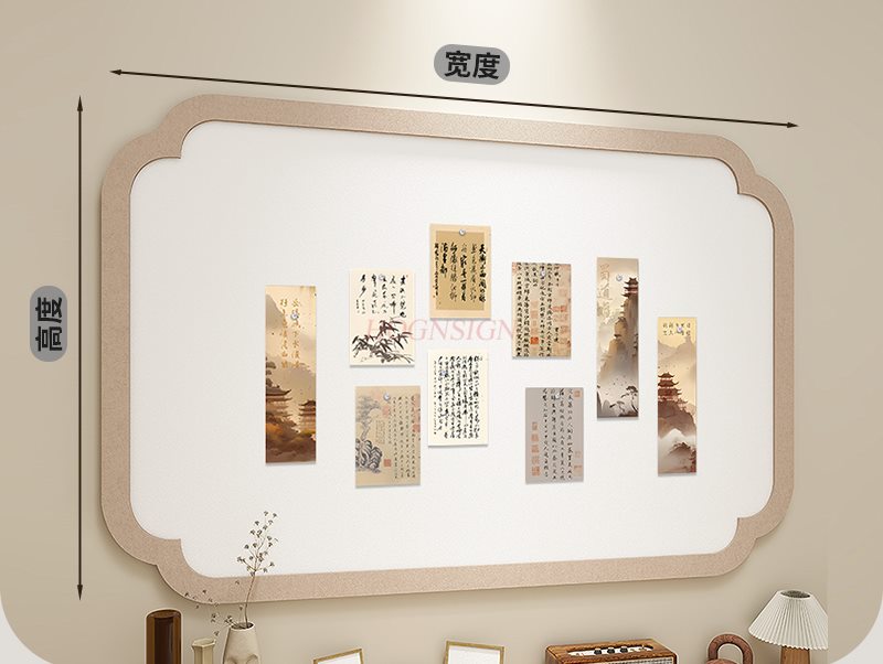 Tablero de fieltro de estilo n - Frame Display Wood reseña y precio