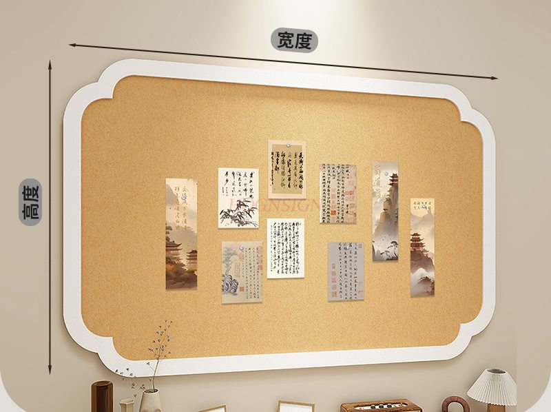 Tablero de fieltro de estilo n - Frame Display Wood reseña y precio