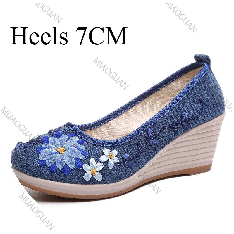 Zapatos de Plataforma con Cuña - Embroidery Shoes reseña y precio