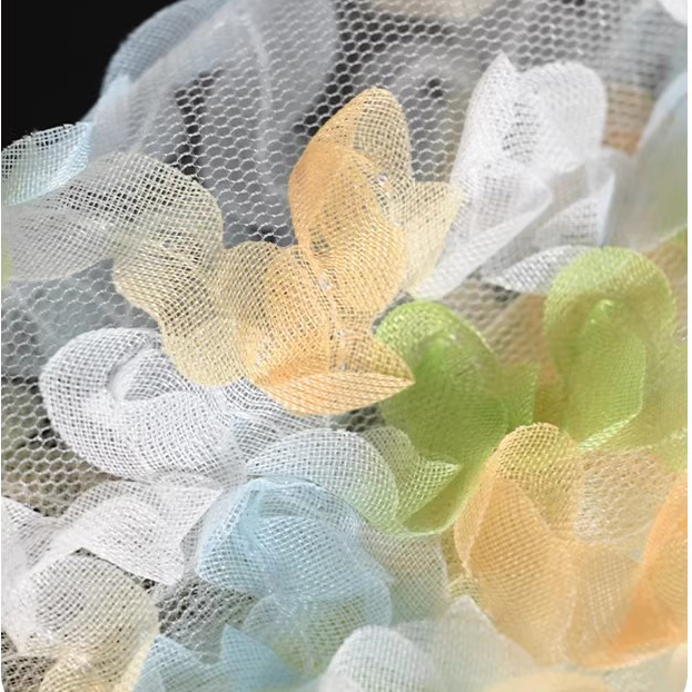 1 yarda de tela de gasa nueva  - Embroidery Wedding reseña y precio