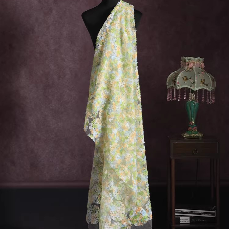 1 yarda de tela de gasa nueva  - Embroidery Wedding reseña y precio