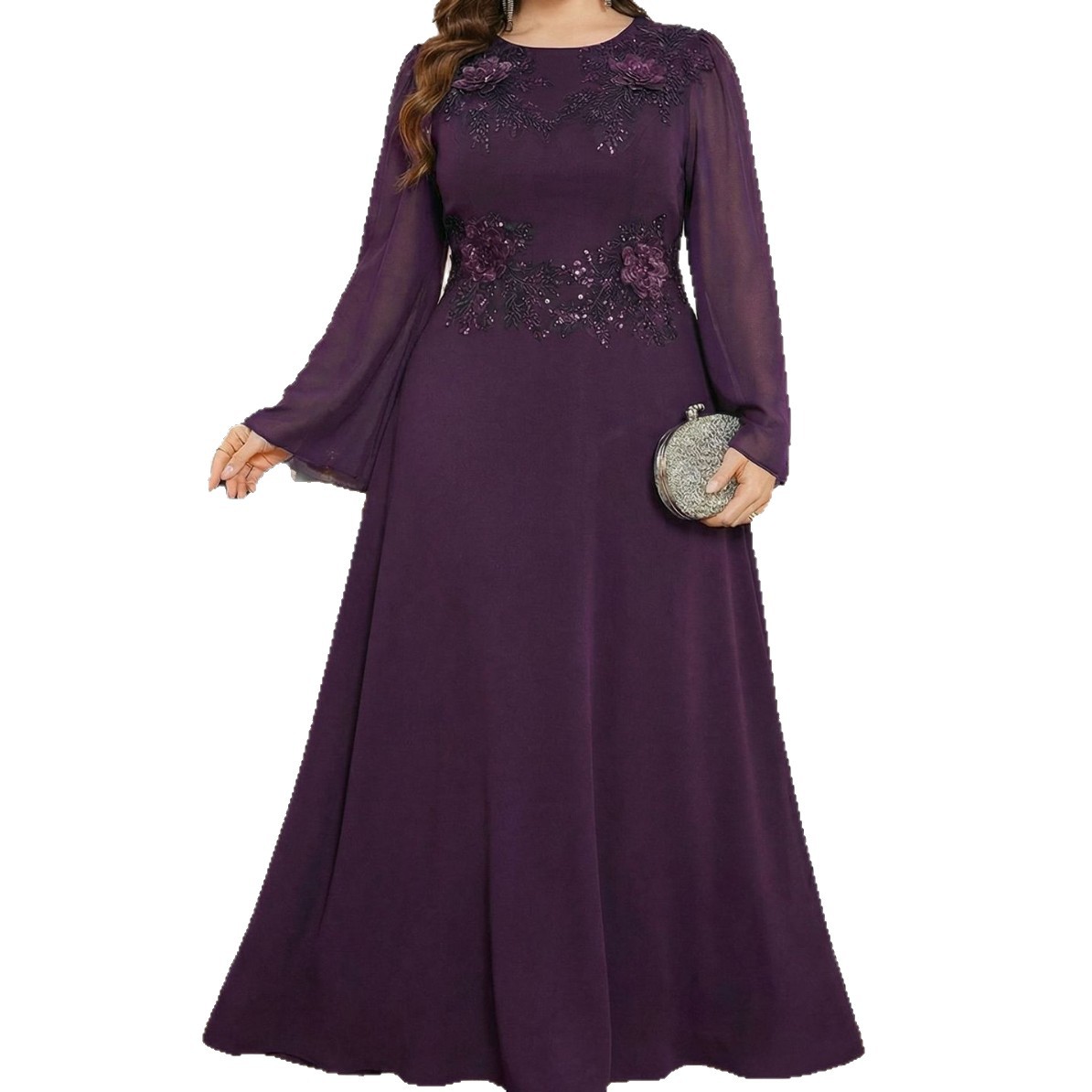 Elegante Vestido de Fiesta For - Embroidery Beads reseña y precio
