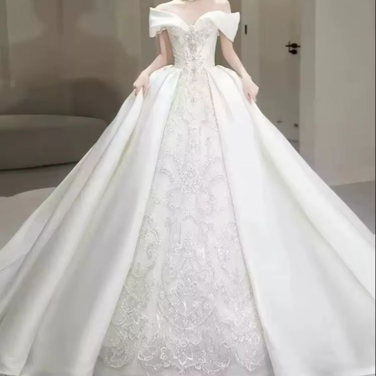 Vestidos de Novia Elegantes co - Embroidery Beads reseña y precio