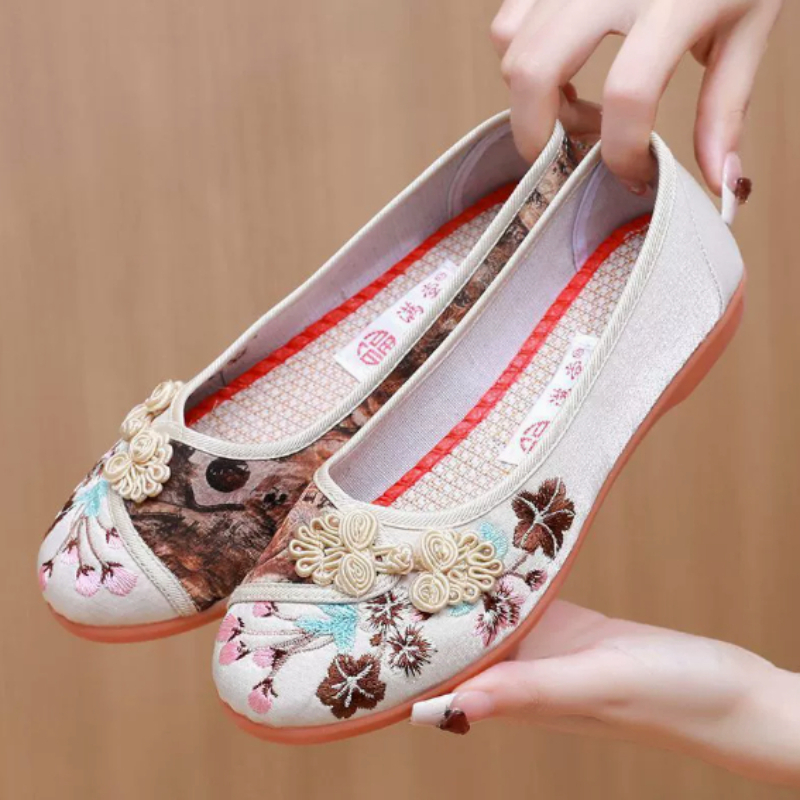 Zapatos de lona de estilo chin - Embroidery Shoes reseña y precio
