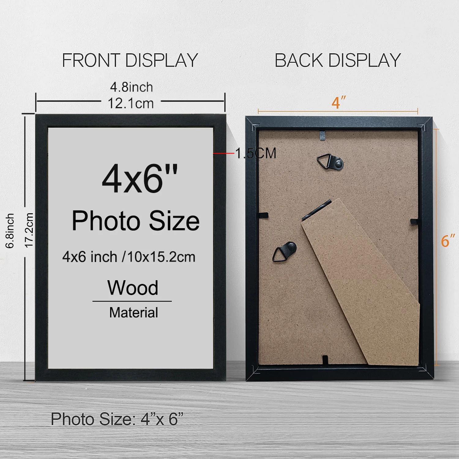 Marcos de fotos de madera de 4 - Frame Display Wood reseña y precio
