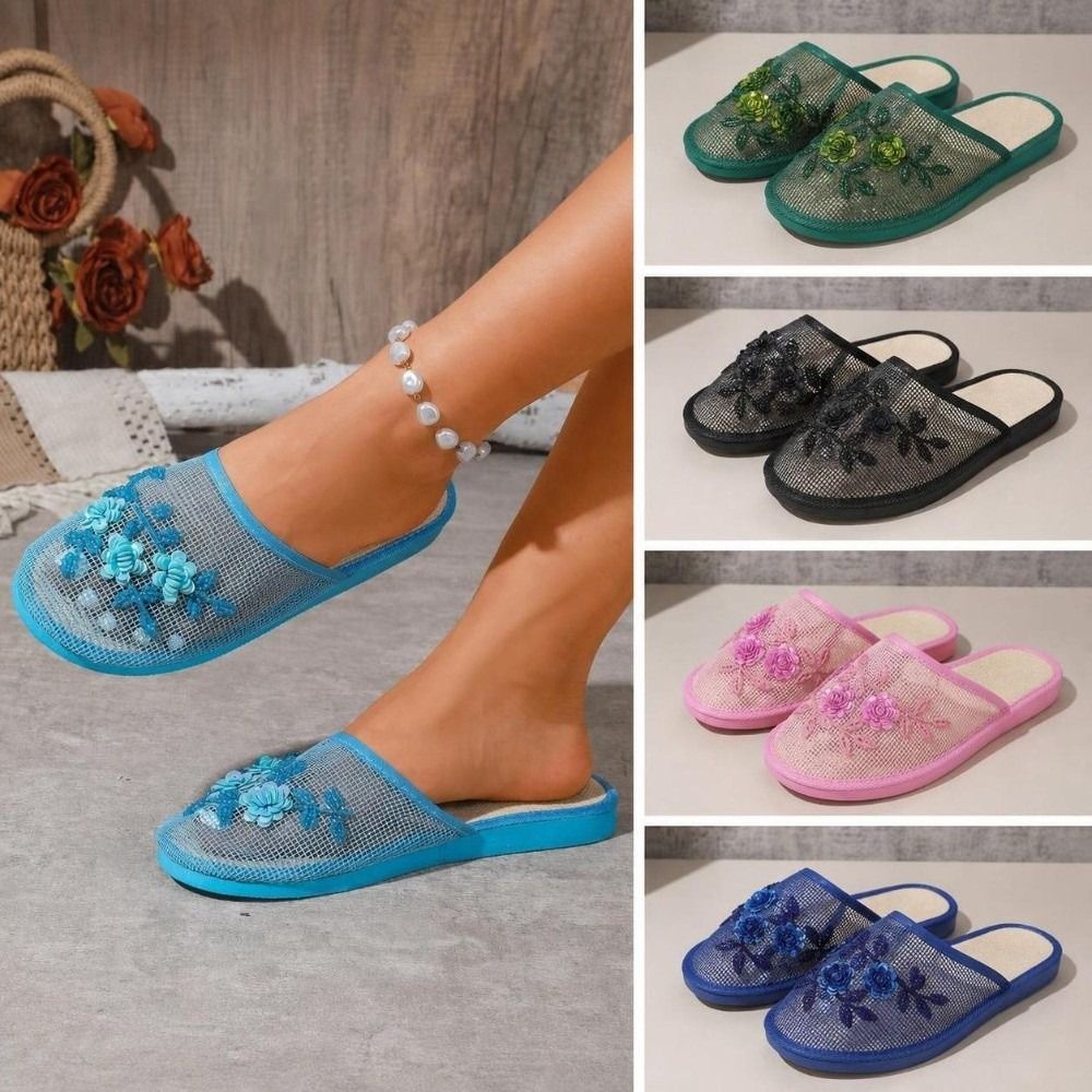 Sandalias de malla con bordado - Embroidery Shoes reseña y precio