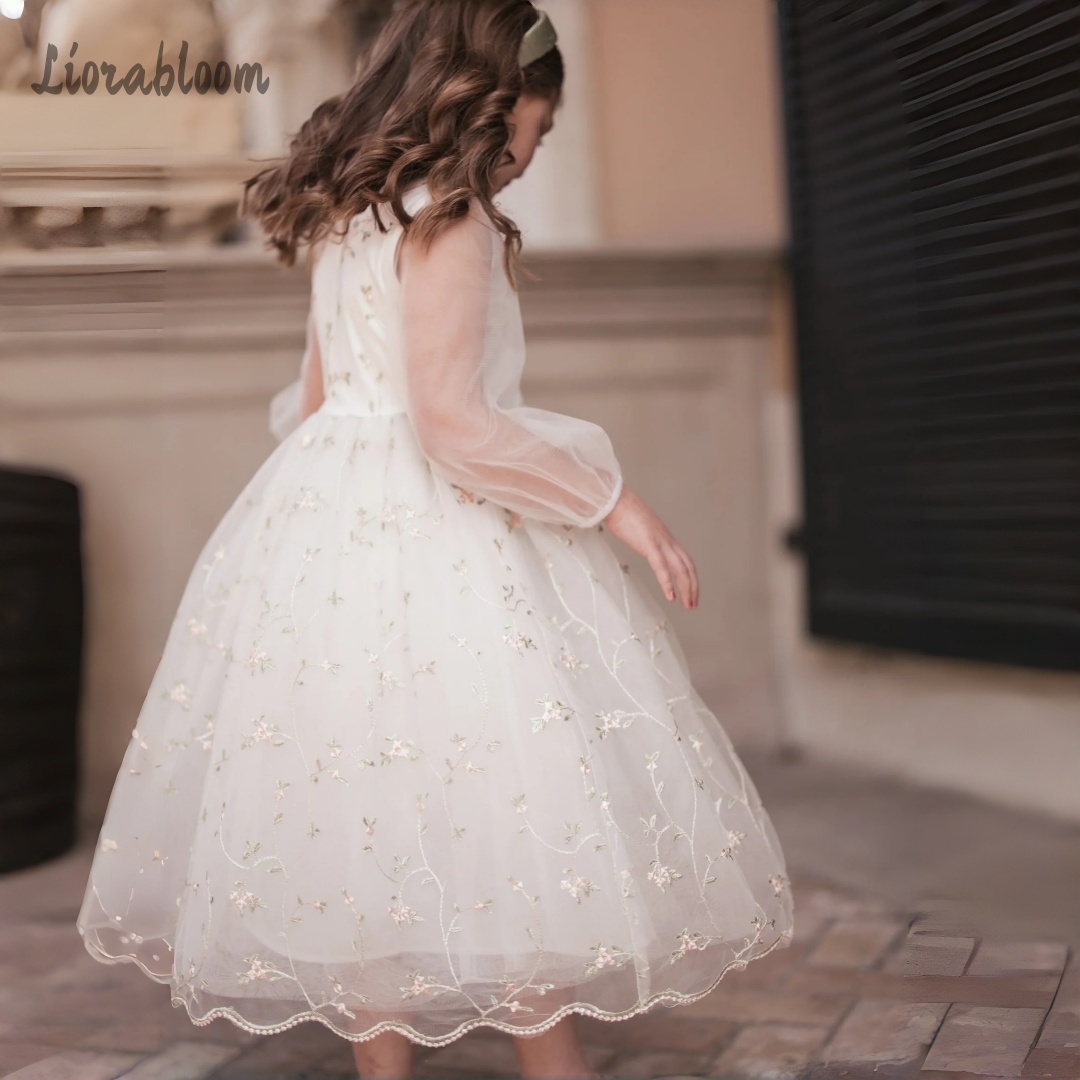 Vestido de niña de las flores  - Embroidery Wedding reseña y precio