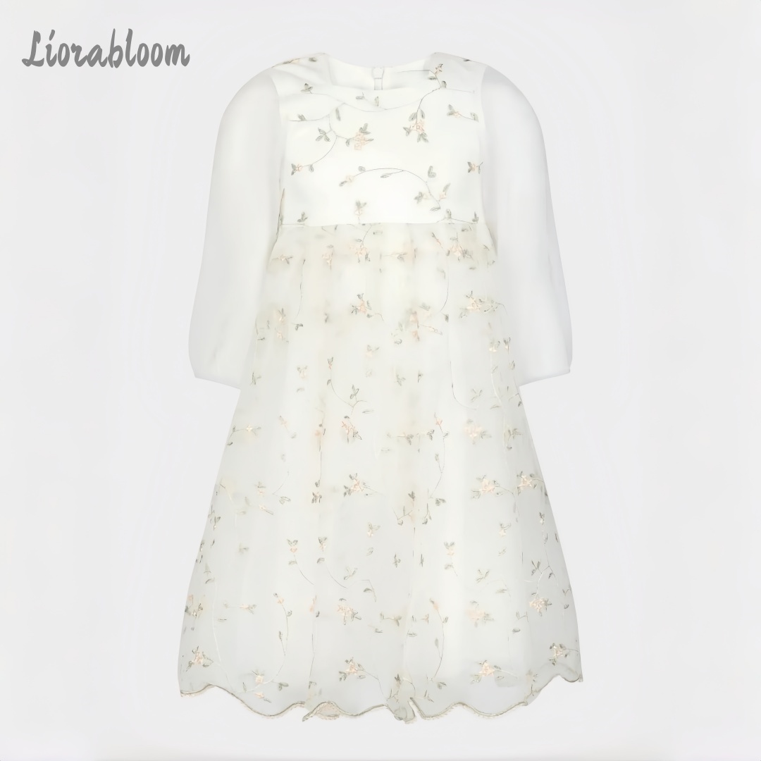 Vestido de niña de las flores  - Embroidery Wedding reseña y precio