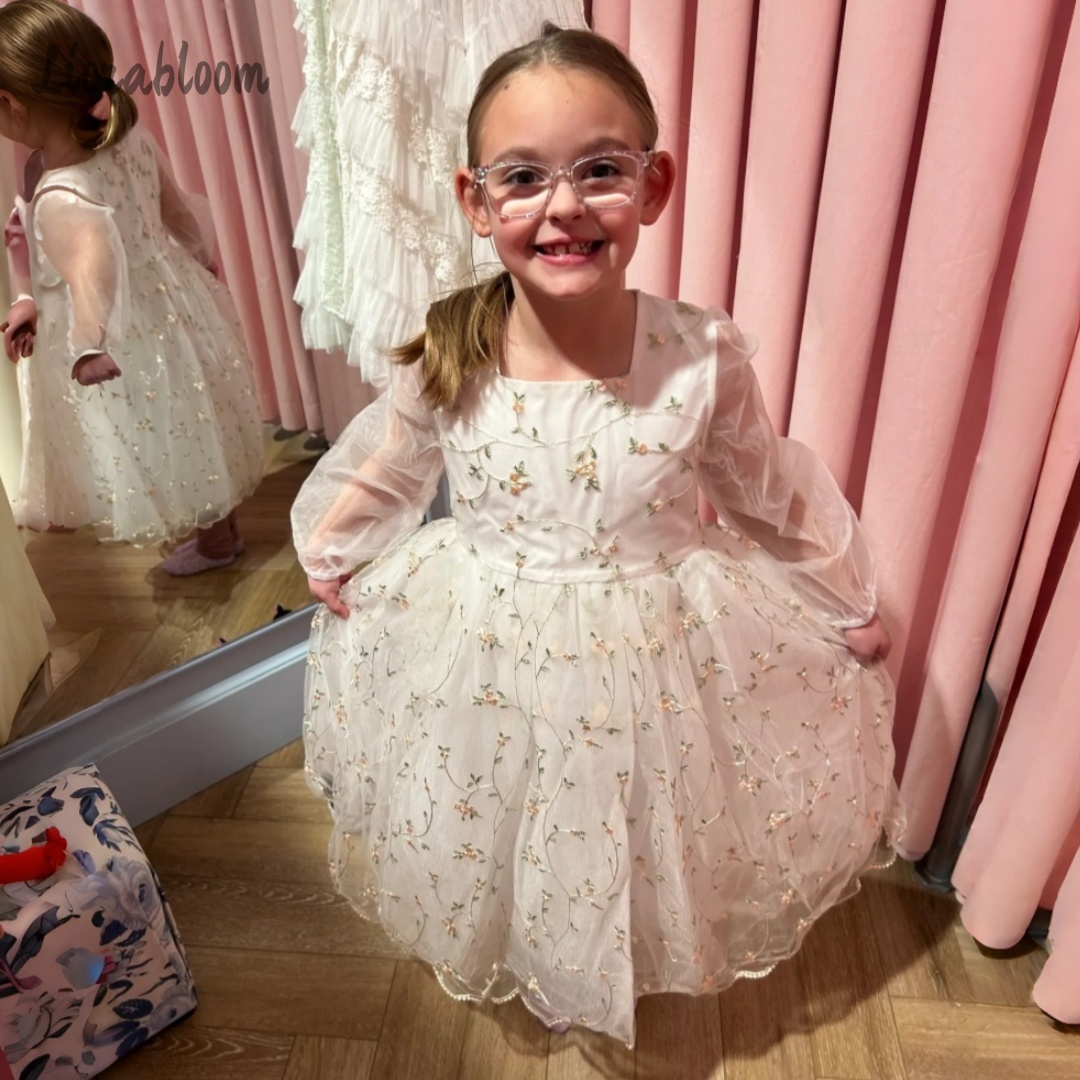 Vestido de niña de las flores  - Embroidery Wedding reseña y precio