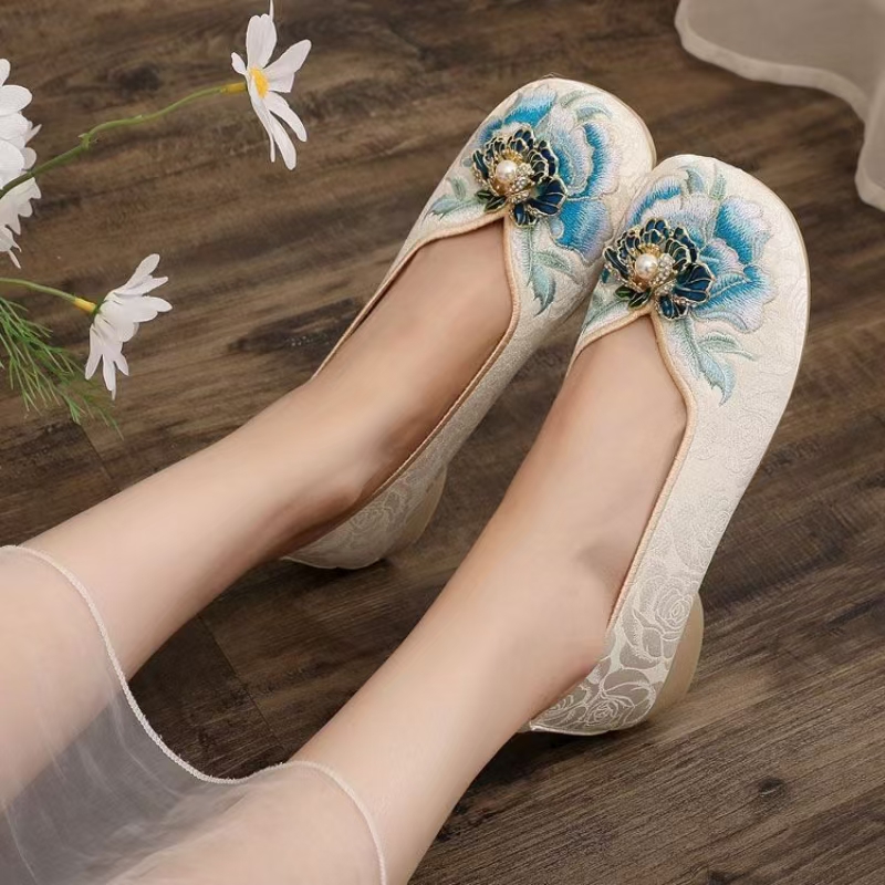 Zapatos de tela bordados de ta - Embroidery Shoes reseña y precio