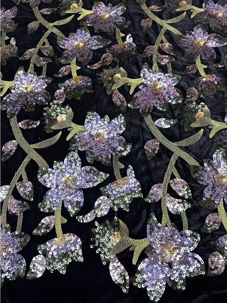 Tela de terciopelo retro de 1  - Embroidery Beads reseña y precio